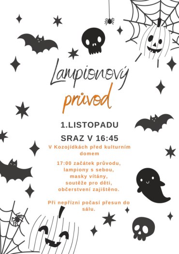 Pozvánka na Lampionový průvod v Kozojídkách
