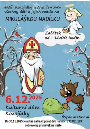 Mikulášská nadílka v Kozojídkách
