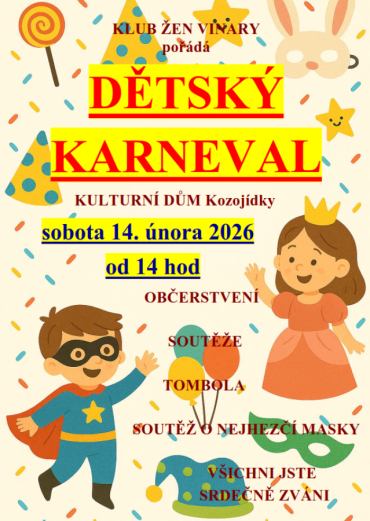 Dětský karneval v Kozojídkách