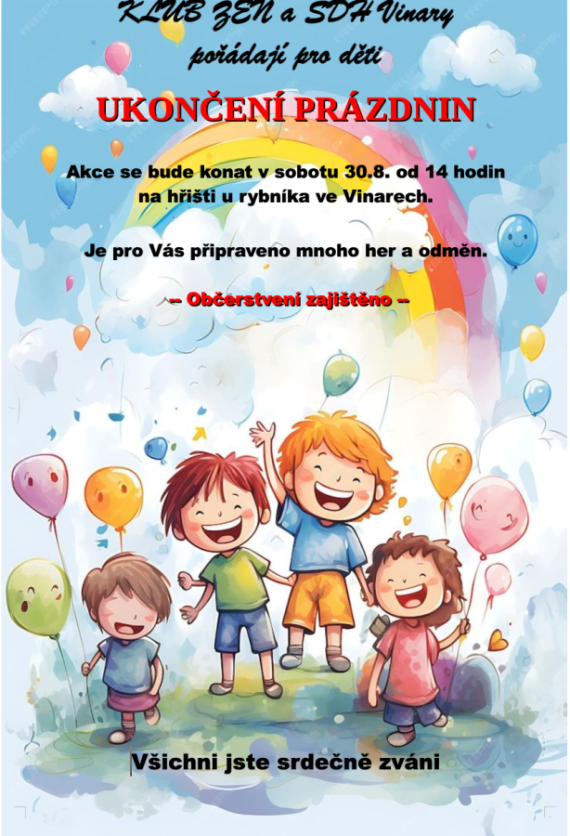 Ukončení prázdnin ve Vinarech 