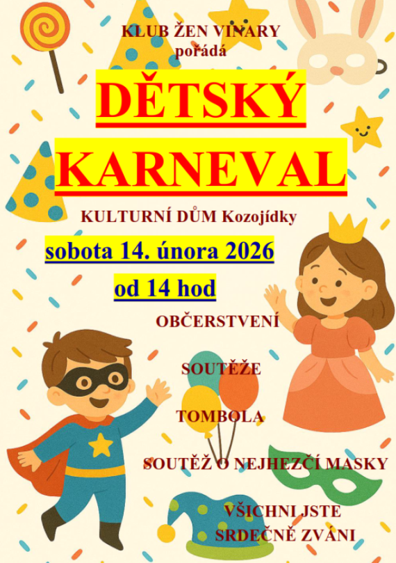 Dětský karneval v Kozojídkách