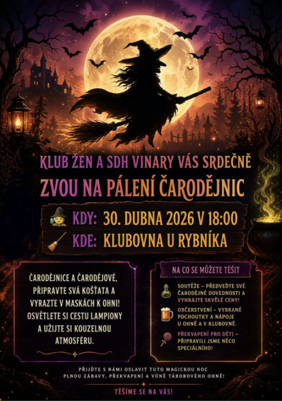 Pálení čarodějnic ve Vinarech