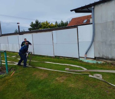 Hasičské cvičení ve Smidarské Lhotě 