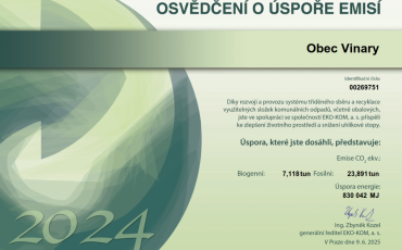 Osvědčení o úspoře emisí