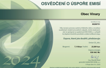 Osvědčení o úspoře emisí