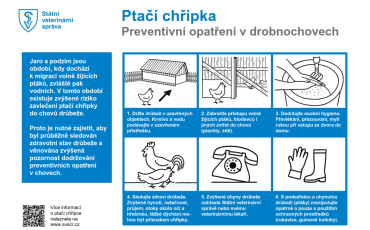 Ptačí chřipka - preventivní opatření v drobnochovech před ptačí chřipkou