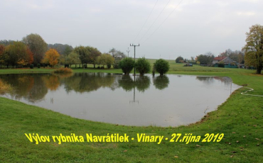 Výlov rybníku Návěsník a Navrátilek Vinary 26-27.10.2019